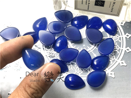 15x20x5mm水滴型蛋面藍瑪瑙