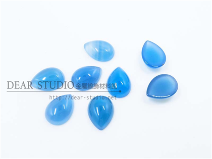 13*18*5mm水滴蛋面藍瑪瑙