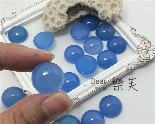 16mm圓型蛋面藍瑪瑙