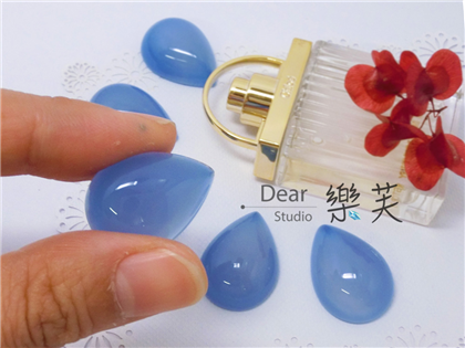 18*25*5mm水滴蛋面藍瑪瑙