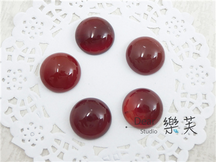 16*16*5.5mm圓型蛋面紅瑪瑙
