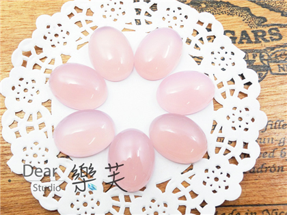 15*20*6mm橢圓蛋面粉瑪瑙