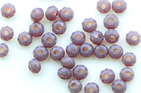 新白玉切面珠串-古典紫(加彩)