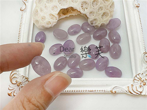 10*14*4mm橢圓蛋面紫水晶