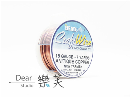 BEADSMITH 古銅色圓線 18G