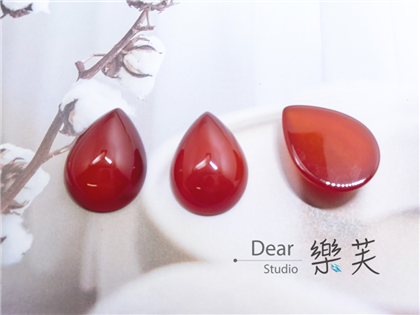 特價出清~18x25mm水滴型蛋面紅瑪瑙