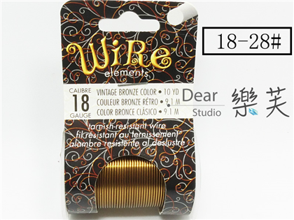 BEADSMITH青銅半硬圓線