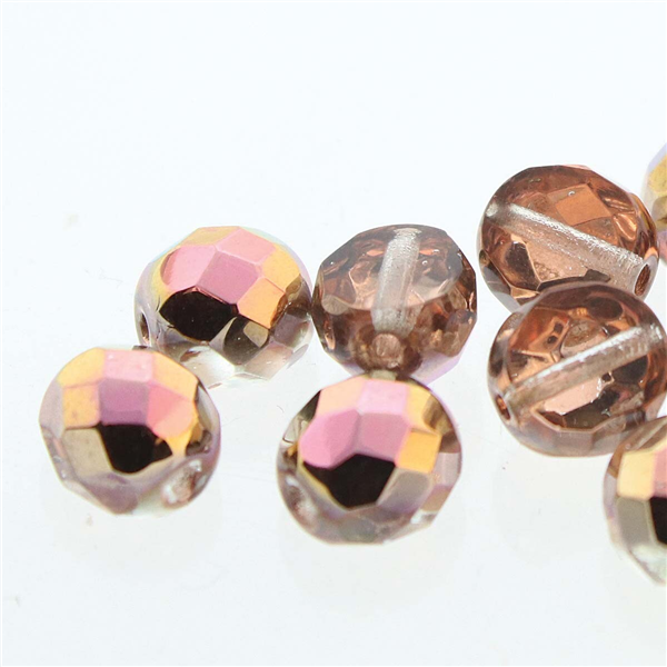 零碼出清~BEADSMITH棗珠-6mm(紅棕加彩) -