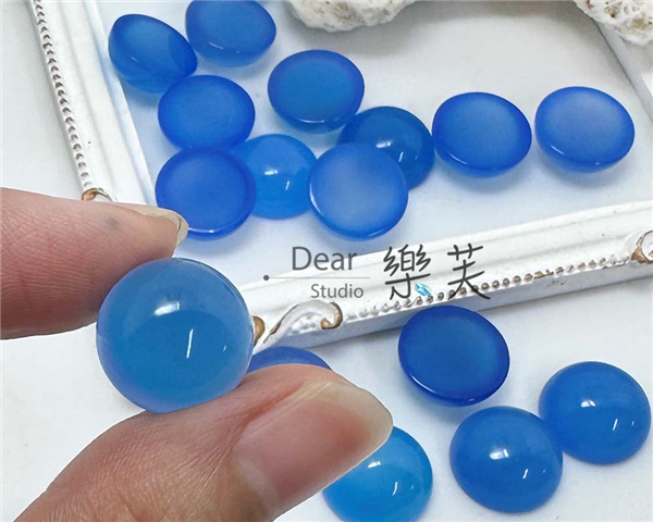 20mm圓型蛋面藍瑪瑙