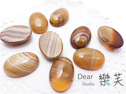 條紋瑪瑙-咖啡(13*18*5mm)