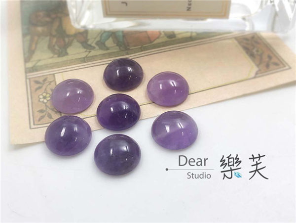 14mm圓型蛋面紫水晶