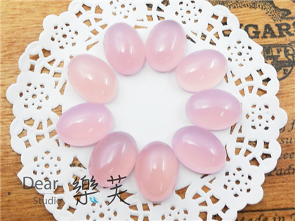 13*18*6mm橢圓蛋面粉瑪瑙