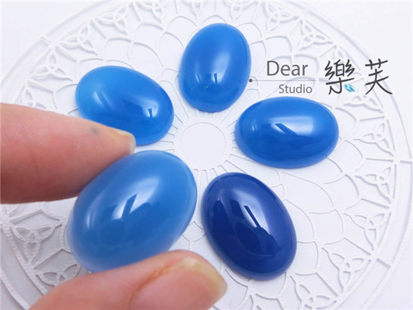 18*25mm橢圓蛋面藍瑪瑙