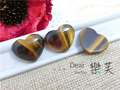 18*15mm心型虎眼石