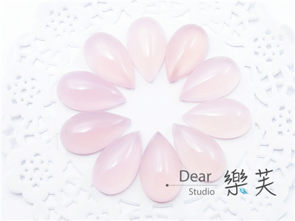 11*18*6mm水滴蛋面粉瑪瑙