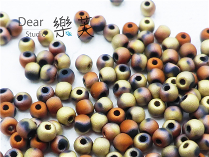 BEADSMITH圓珠(紅褐金) - DK0223980