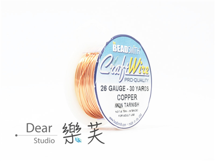 BEADSMITH 紅銅色圓線 26G