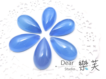 15*23*7mm水滴蛋面藍瑪瑙