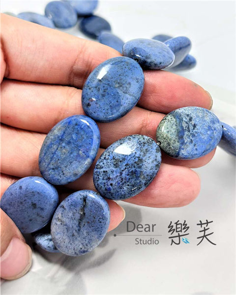 18x25x7mm橢圓形光面藍線石