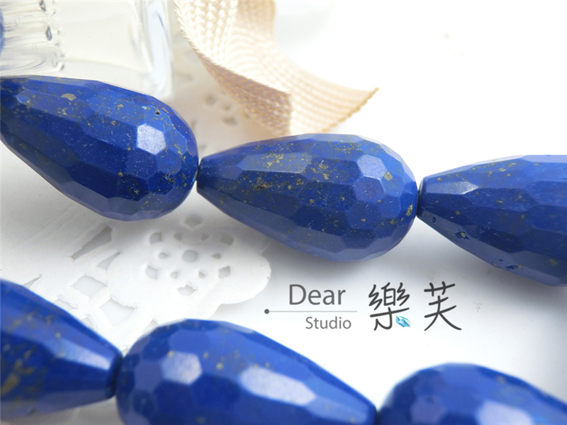 水滴型オブジェ 青・銀 Z44556 Zambaiti blue gray silver rose gold textured colored